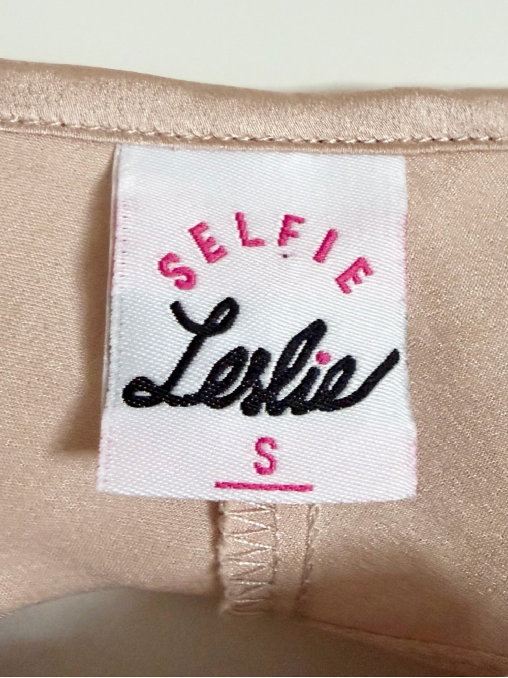 Selfie Leslie Gold Satin Style Romper Shorts Off Shoulder Size Small - Picture 9 of 14